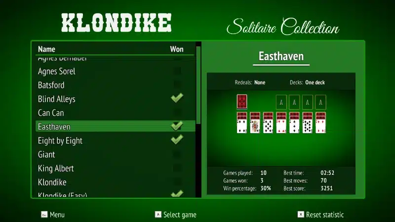The main rules in how to play Klondike
