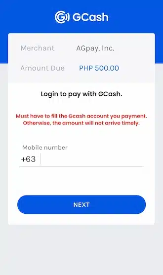 Step 3: Enter the phone number.